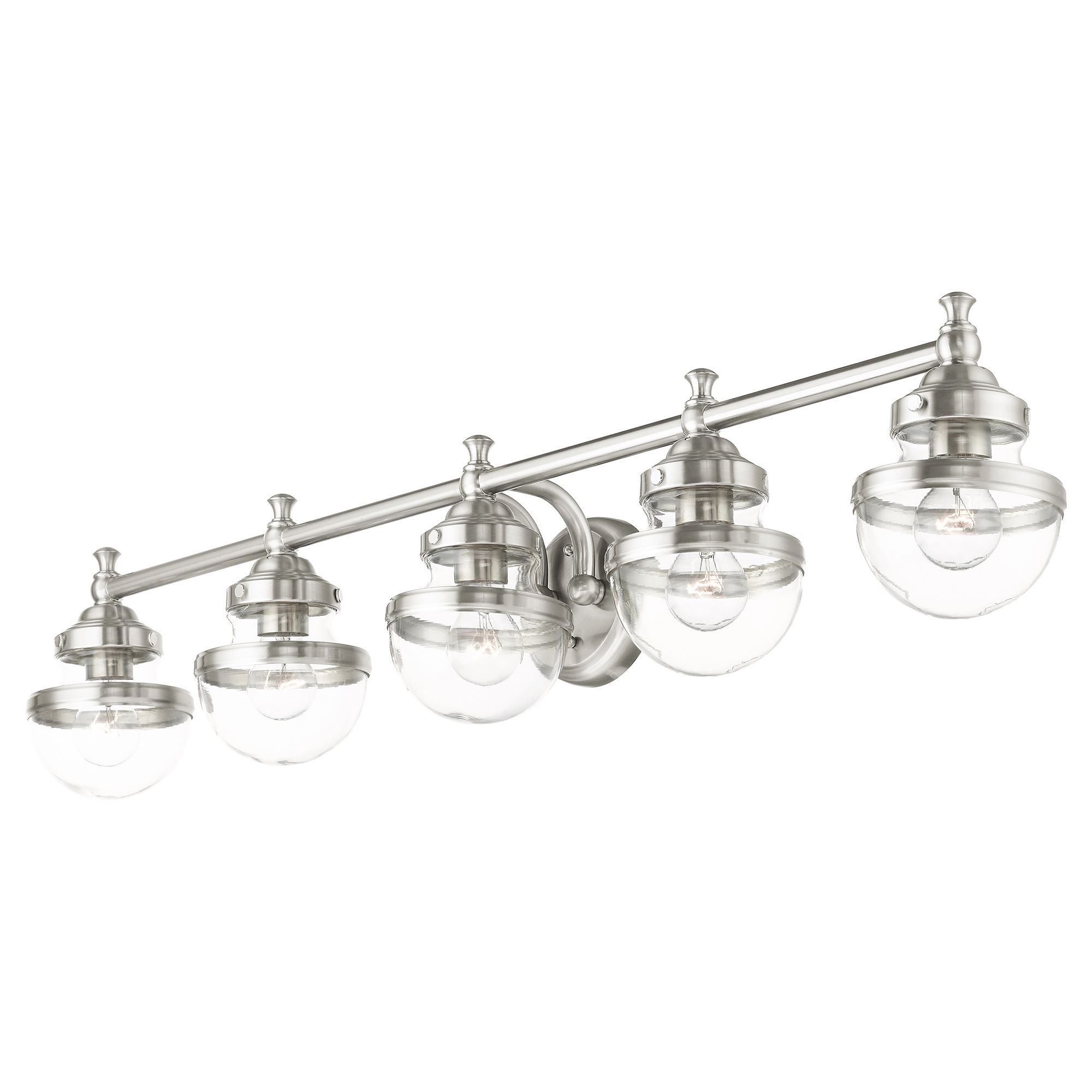Oldwick 5 Light Brushed Nickel Bath Vanity