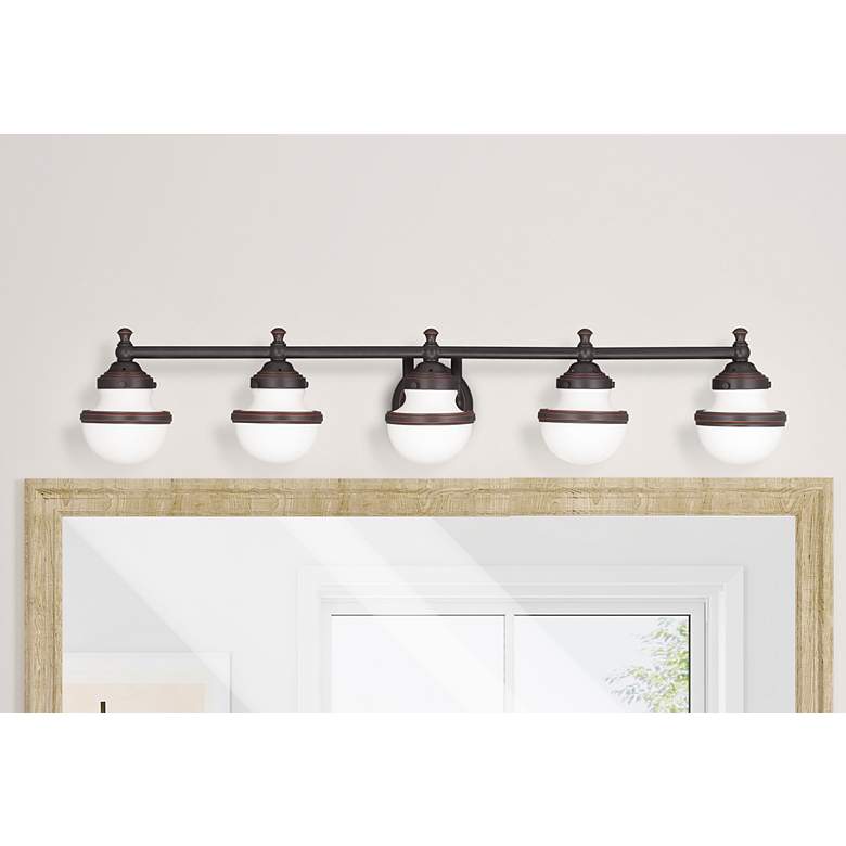Image 1 Oldwick 5 Light Olde Bronze Bath Vanity