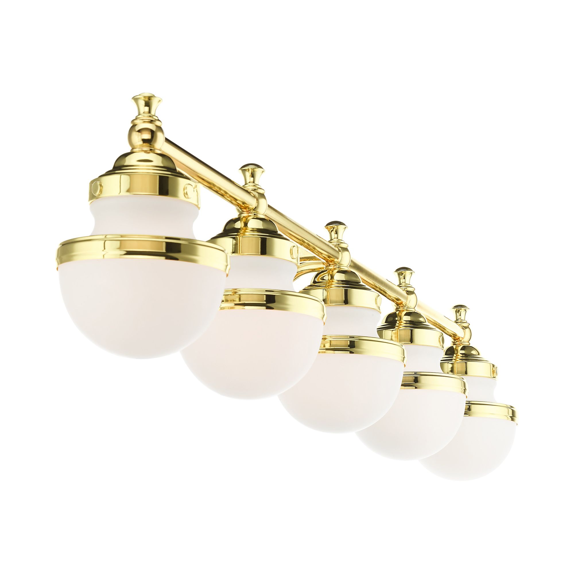Oldwick 5 Light Polished Brass Bath Vanity