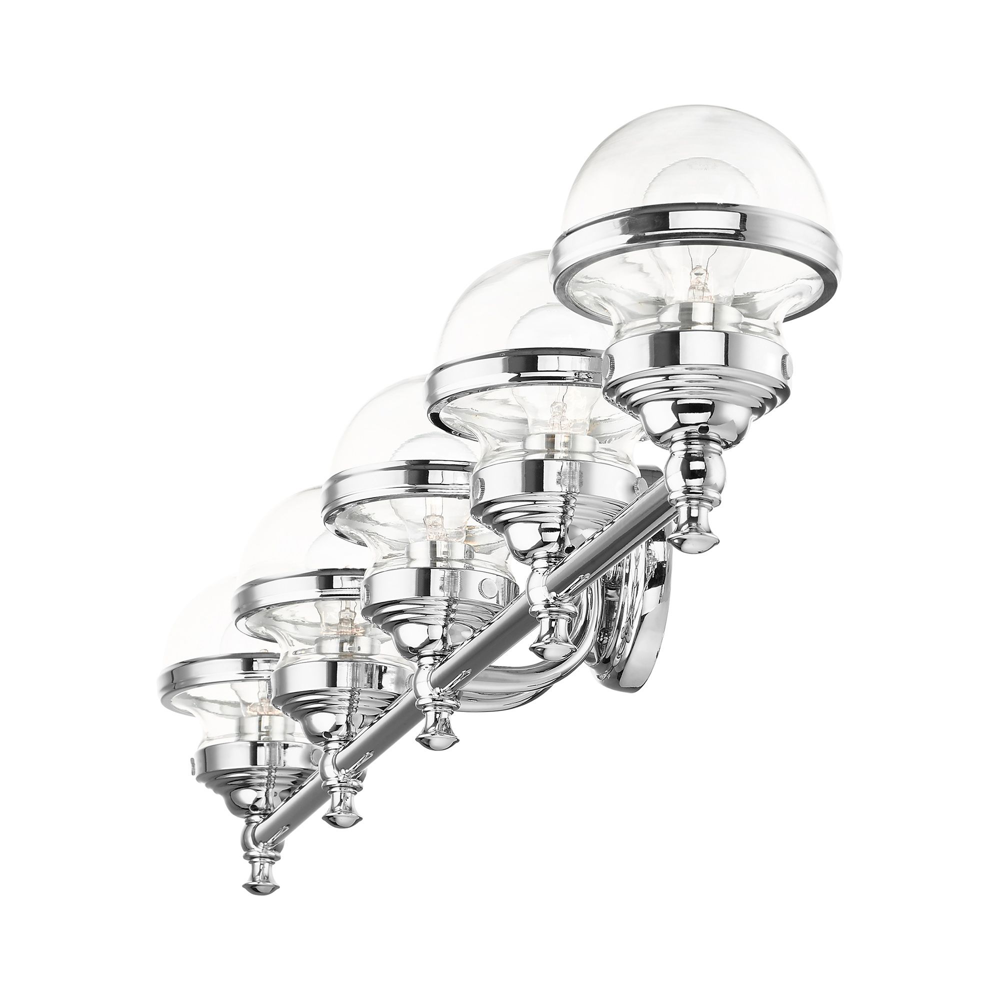 Oldwick 5 Light Polished Chrome Bath Vanity