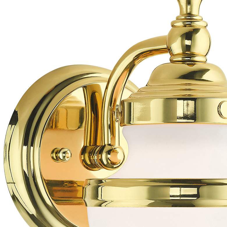 Image 4 Oldwick 8 1/4" High Polished Brass Wall Sconce more views