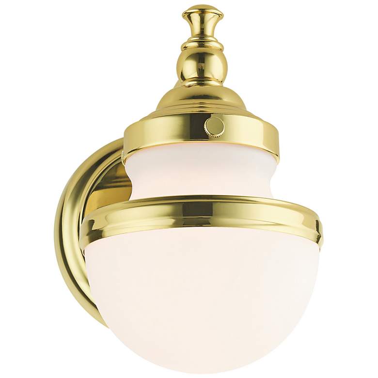 Image 7 Oldwick 8 1/4" High Polished Brass Wall Sconce more views