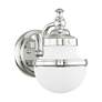 4_Oldwick 8 1/4" High Polished Chrome Wall Sconce more views