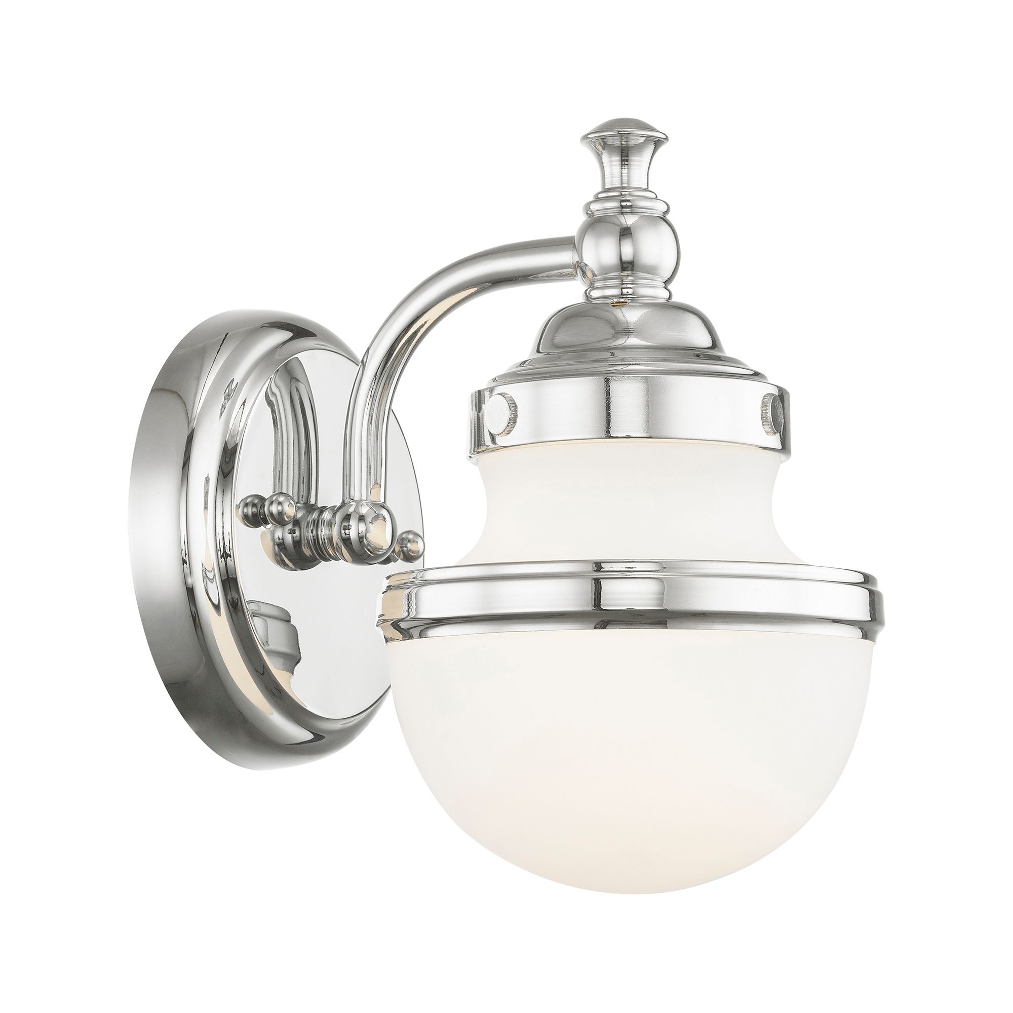 Oldwick 8 1/4" High Polished Chrome Wall Sconce in scene