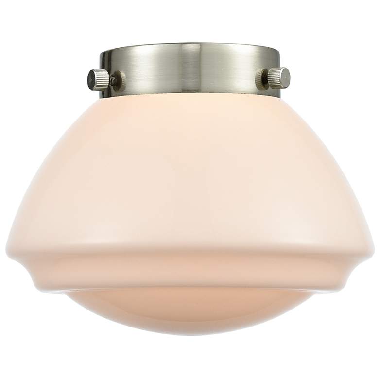 Image 3 Olean 12.25" High Satin Gold Sconce w/ Matte White Shade more views