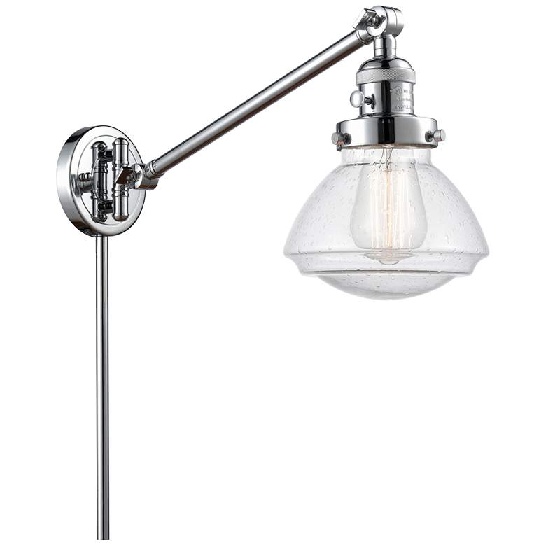 Image 1 Olean 22.38" High Polished Chrome Swing Arm w/ Seedy Shade