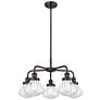 Olean 24.5"W 5 Light Oil Rubbed Bronze Stem Hung Chandelier w/ Seedy S
