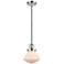 Olean 6.75" Wide Polished Chrome Corded Mini Pendant w/ Matte White Sh