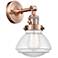 Olean 7.75" High Copper Sconce w/ Clear Shade