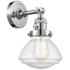 Olean 7.75" High Polished Chrome Sconce w/ Seedy Shade
