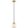 Olean 7" Brushed Brass Mini Pendant w/ Matte White Shade