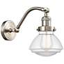 Olean 7" Brushed Satin Nickel Sconce w/ Clear Shade