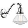 Olean 7" Polished Chrome Sconce w/ Clear Shade