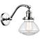 Olean 7" Polished Chrome Sconce w/ Clear Shade