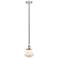 Olean 7" Polished Nickel Mini Pendant w/ Matte White Shade