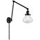 Olean 9" Oil Rubbed Bronze LED Double Swing Arm With Seedy Shade
