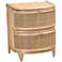 Oleta 21 1/4" Wide Natural Brown Rattan 2-Drawer Nightstand