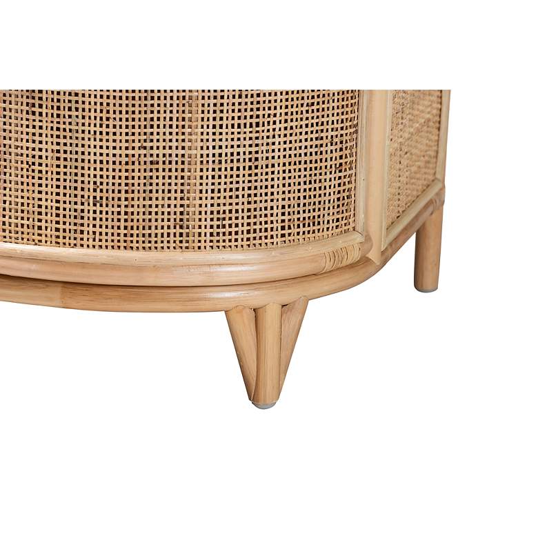 Image 4 Oleta 21 1/4" Wide Natural Brown Rattan 2-Drawer Nightstand more views