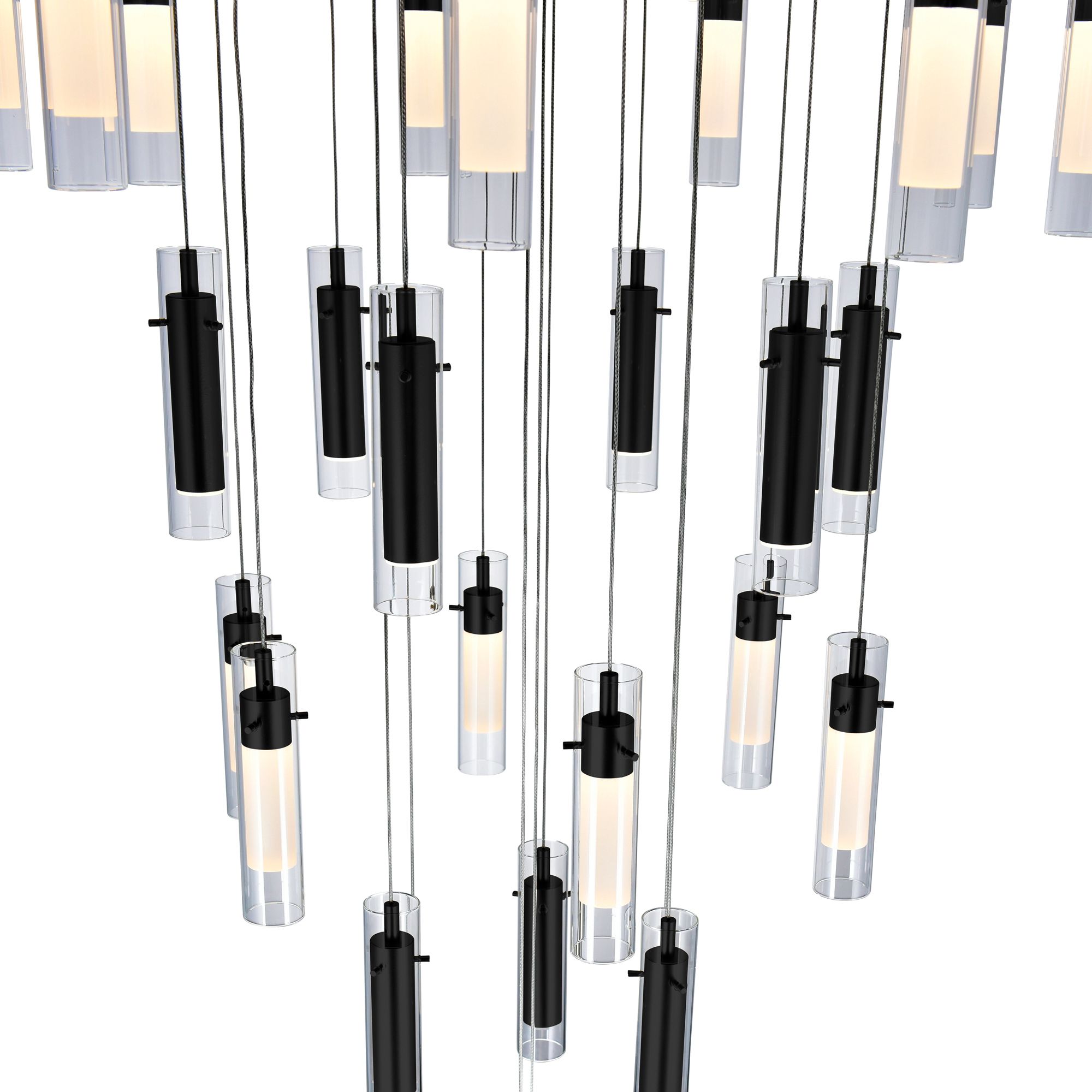 Image 4 Olinda Integrated LED 33in Black Chandelier more views