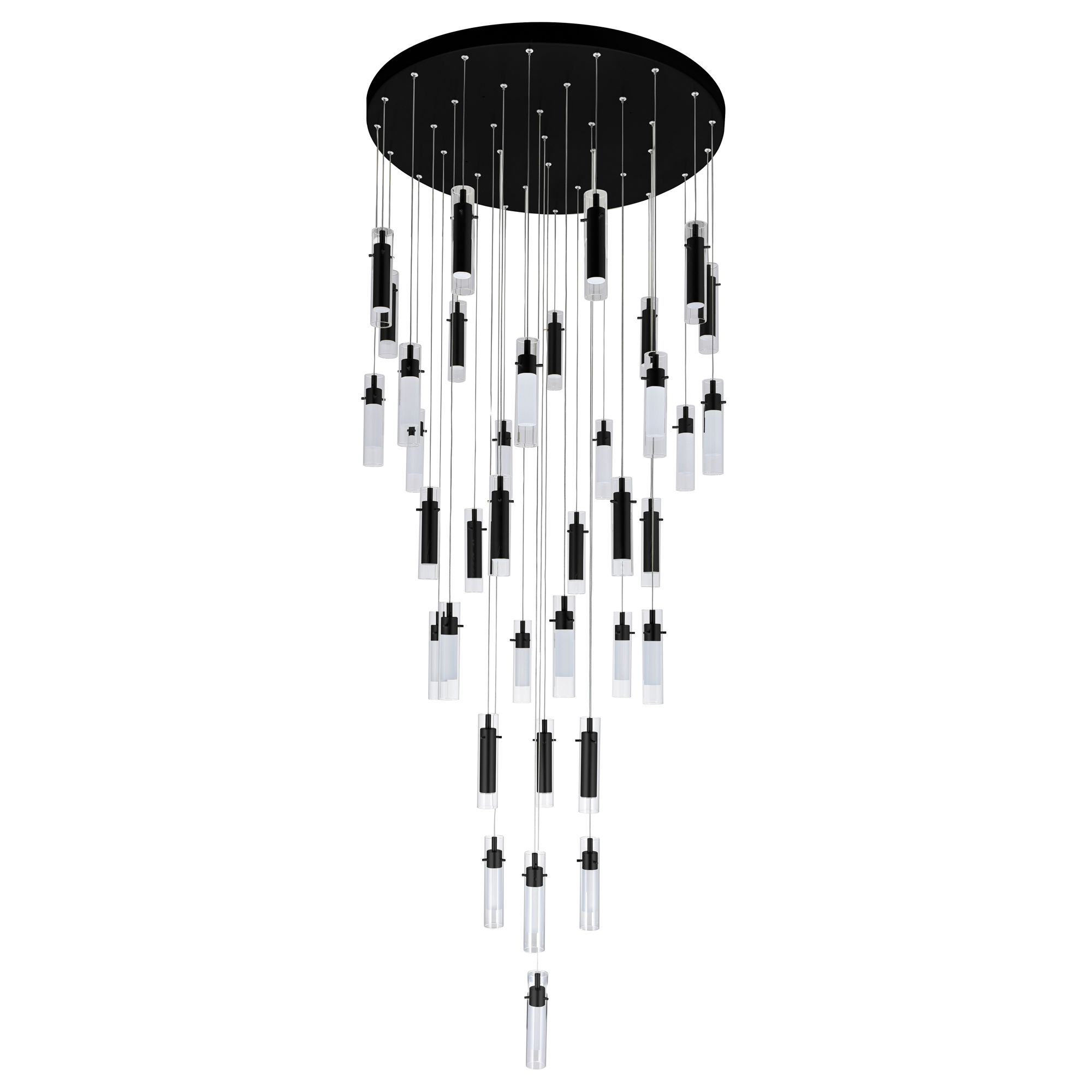 Image 5 Olinda Integrated LED 33in Black Chandelier more views
