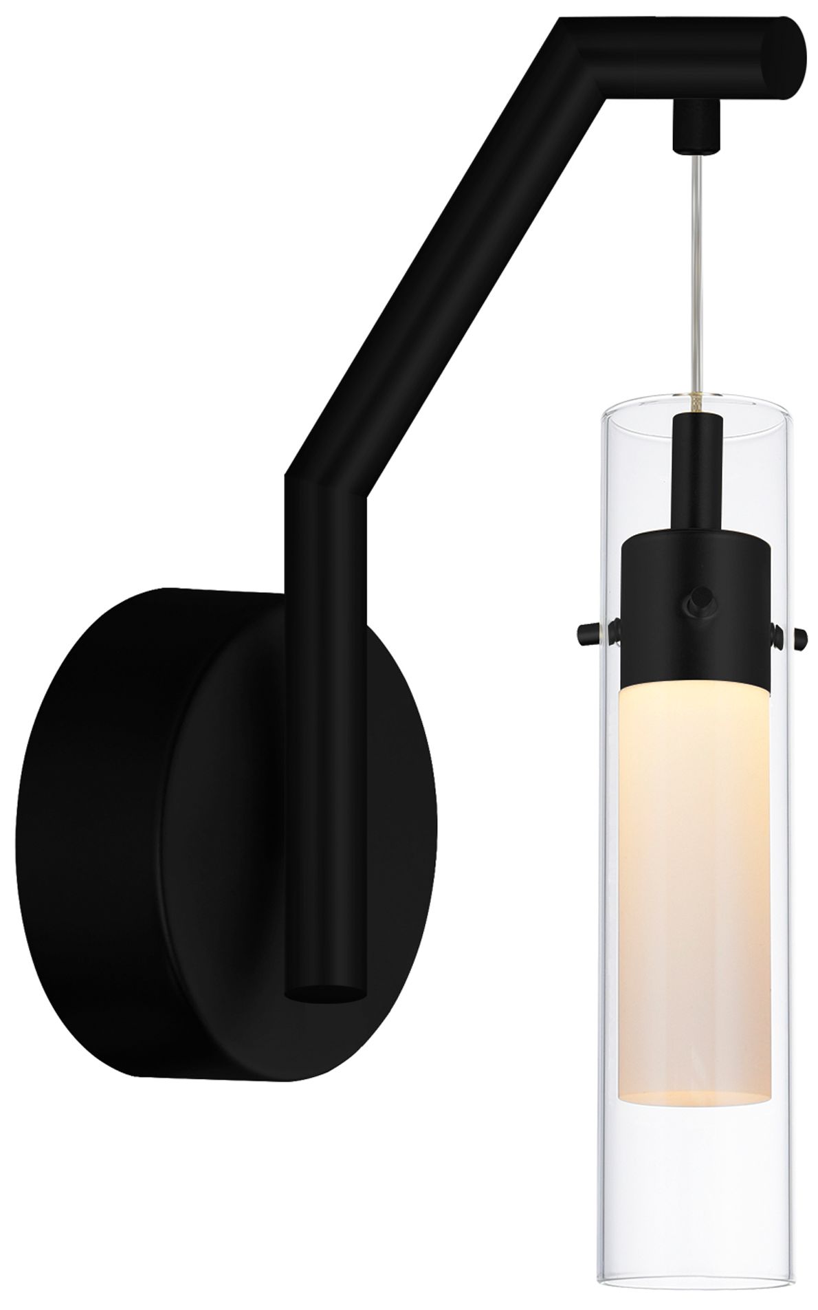 Olinda Integrated LED 5in Black Wall Light