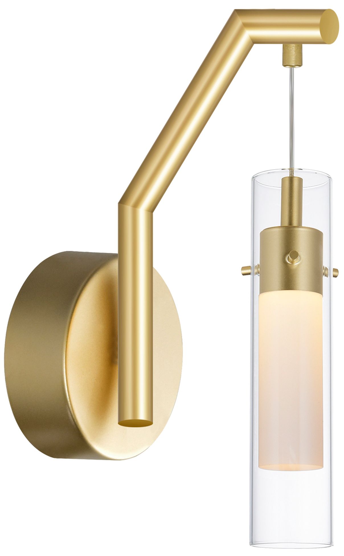 Olinda Integrated LED 5in Satin Gold Wall Light