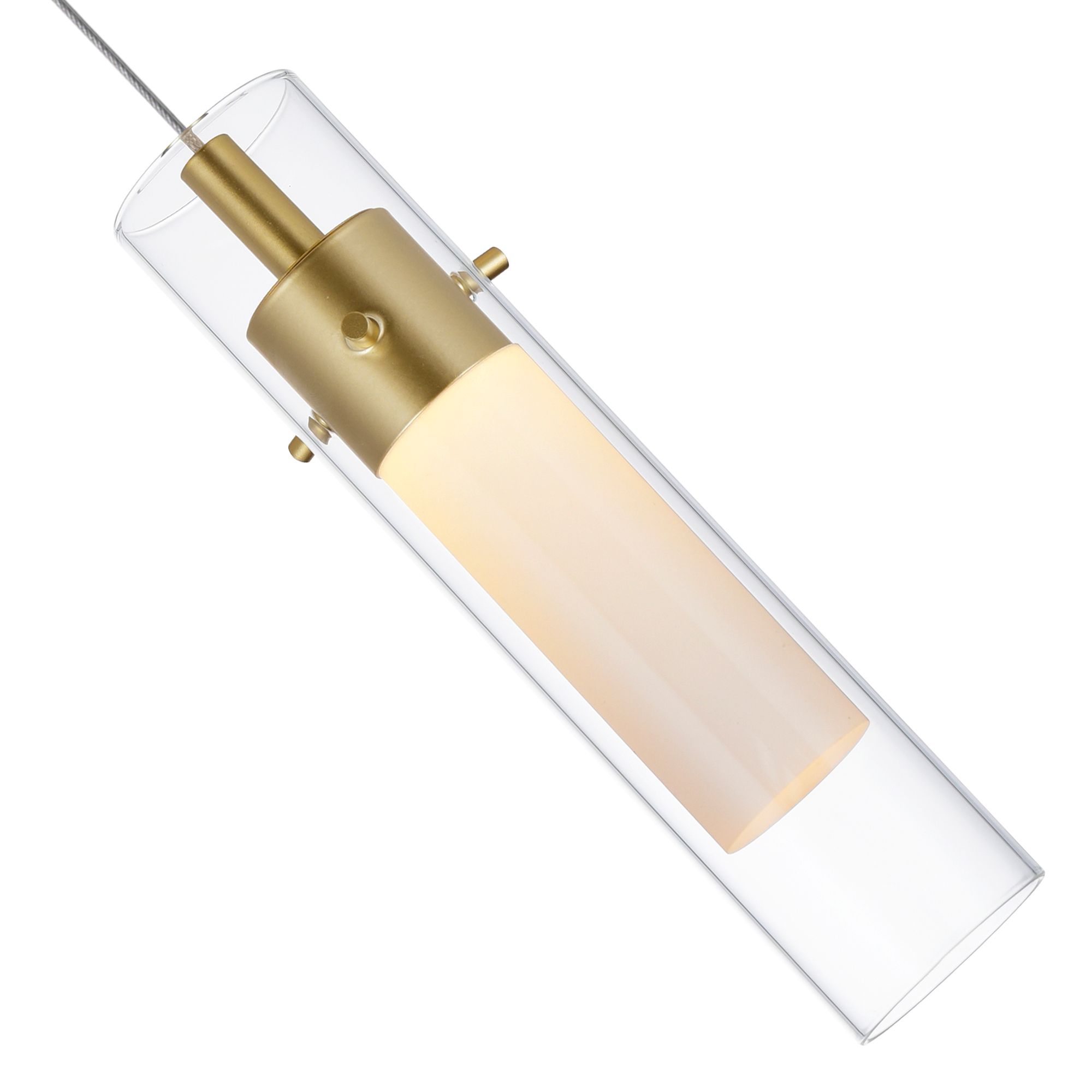 Image 2 Olinda Integrated LED 5in Satin Gold Wall Light more views