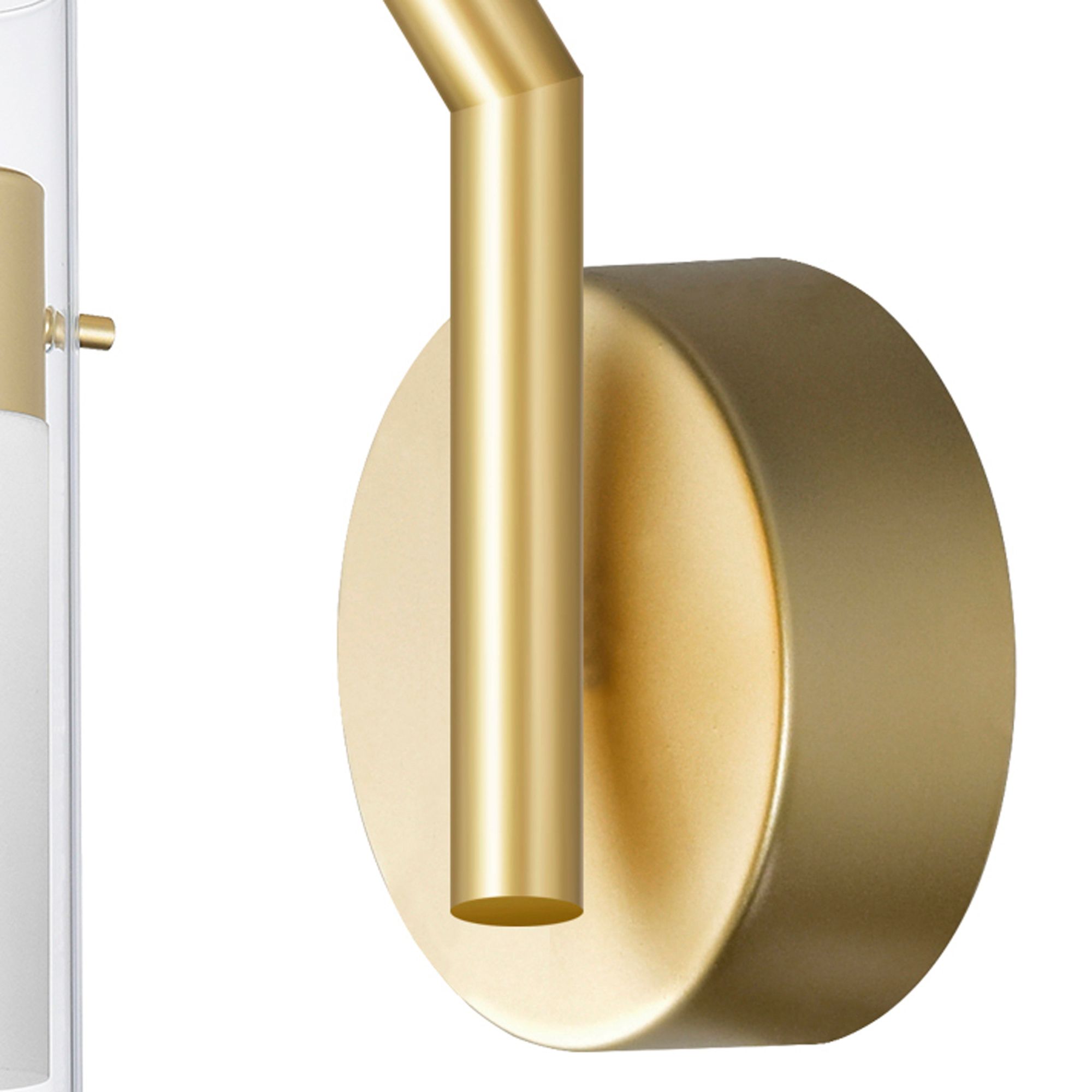 Image 3 Olinda Integrated LED 5in Satin Gold Wall Light more views