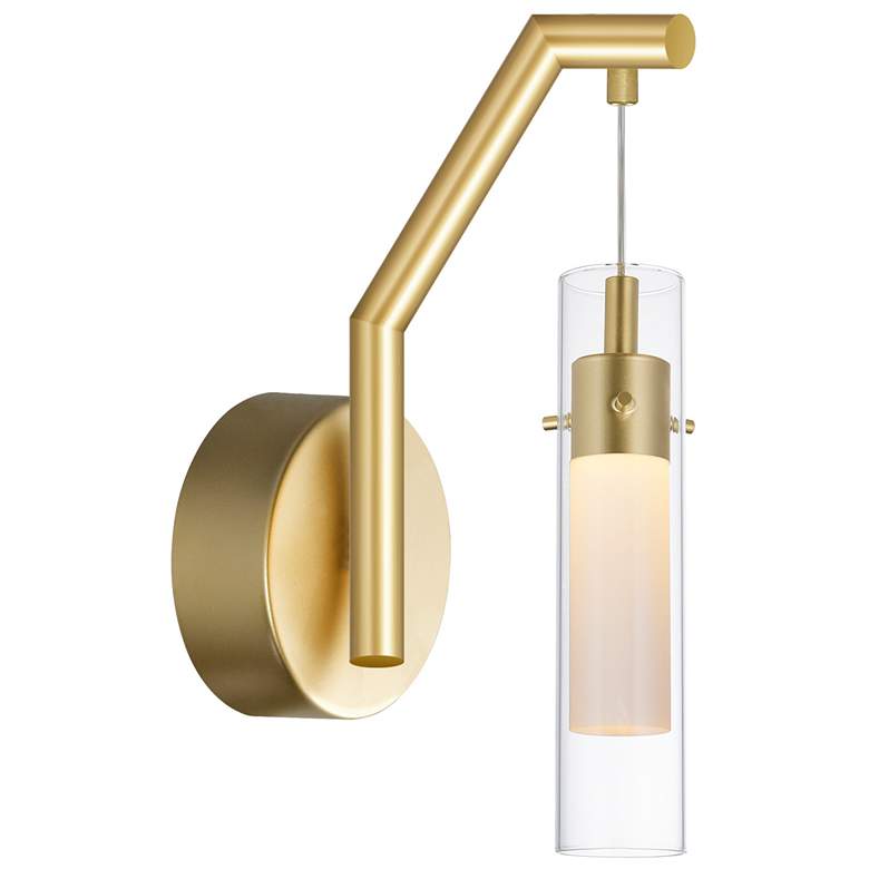 Image 1 Olinda LED Integrated Satin Gold Wall Light