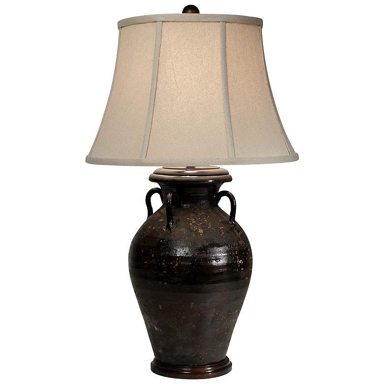 Image 1 Olivaris Brown Tuscan Table Lamp by The Natural Light
