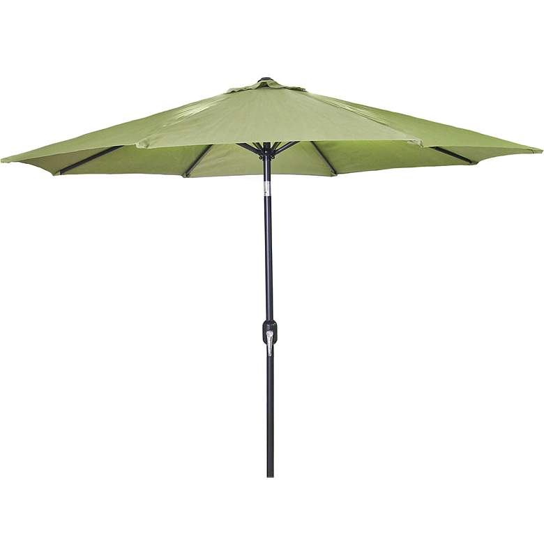 Image 1 Olive 9' Steel Market Umbrella