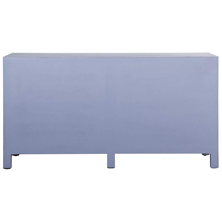Image 6 Olive Blue 60 inch Wide 4-Door Wooden Cabinet more views