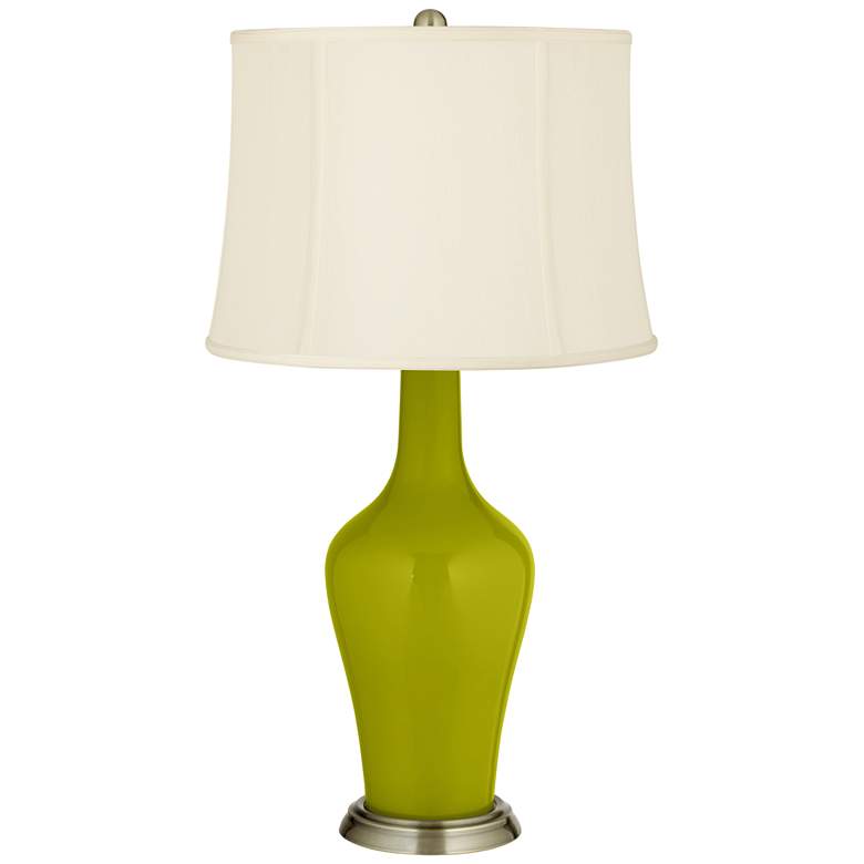 Image 2 Olive Green Anya Table Lamp with Dimmer