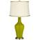 Olive Green Anya Table Lamp with President's Braid Trim