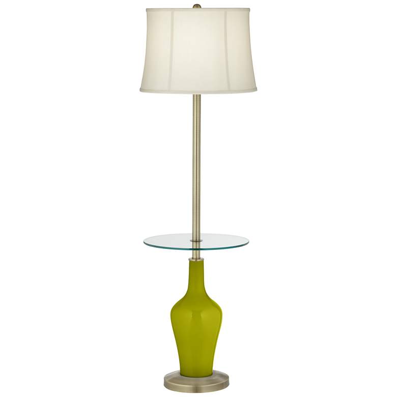 Image 1 Olive Green Anya Tray Table Floor Lamp