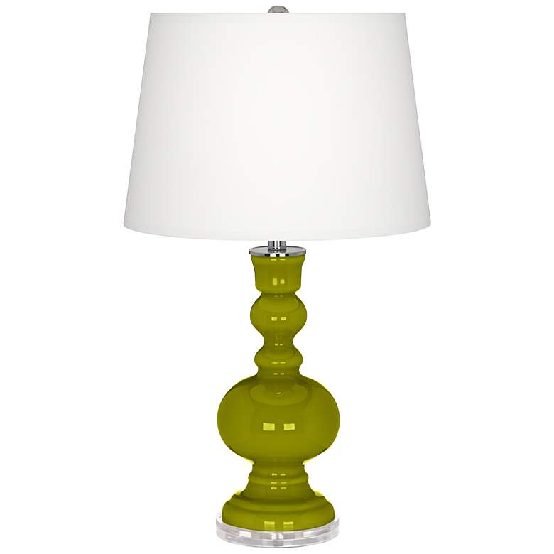 Image 2 Olive Green Apothecary Table Lamp with Dimmer