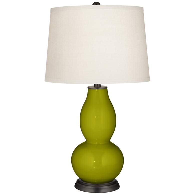 Olive Green Double Gourd Table Lamp