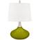 Olive Green Felix Modern Table Lamp with Table Top Dimmer