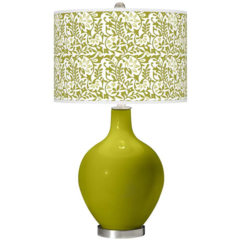 Image 1 Olive Green Gardenia Ovo Table Lamp