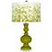 Olive Green Mosaic Giclee Apothecary Table Lamp