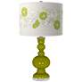 Olive Green Rose Bouquet Apothecary Table Lamp