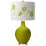 Olive Green Rose Bouquet Ovo Table Lamp