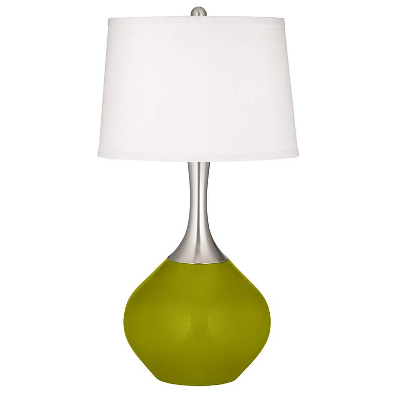 Image 2 Olive Green Spencer Table Lamp with Dimmer