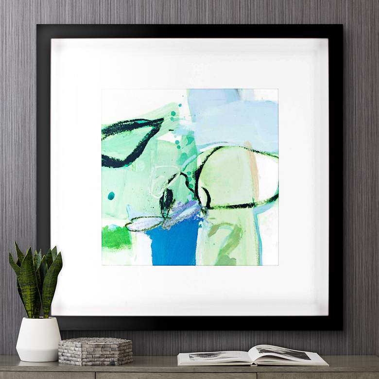 Image 1 Olive I 36 inch Square Framed Giclee Wall Art