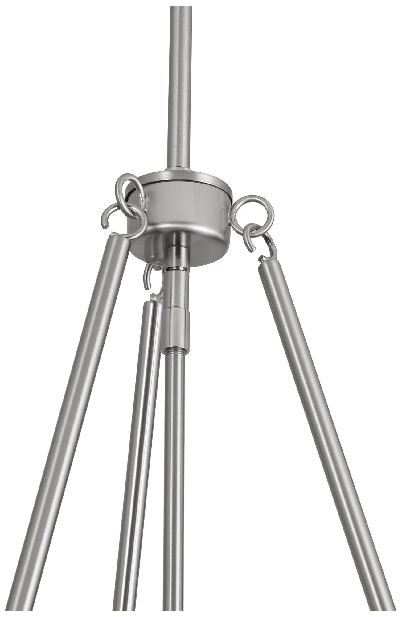 Image 3 Oliver 18-in Brushed Nickel Pendant with White Linen Shade more views