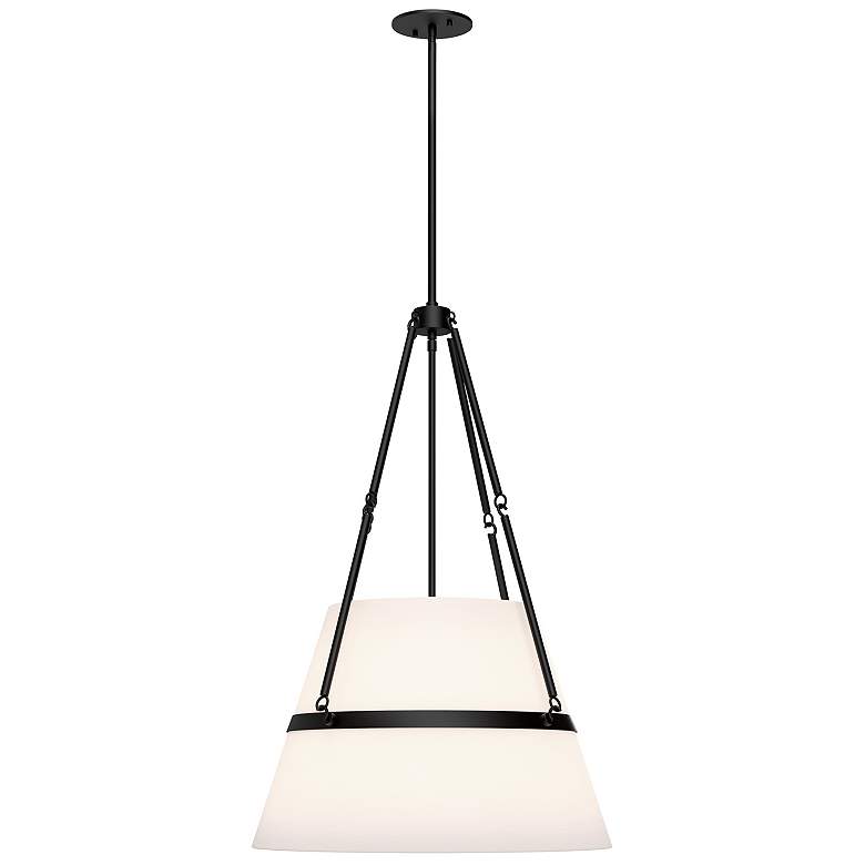 Image 1 Oliver 18" Wide Matte Black Pendant Light