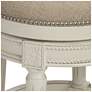 3_Oliver 24 1/2" Cream Fabric Backless Swivel Seat Counter Stool more views