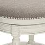 Oliver 24 1/2" Pewter and White Traditional Swivel Counter Stool in scene