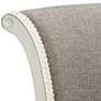 3_Oliver 24 1/2" Pewter Gray Fabric Swivel Counter Stools Set of 2 more views