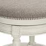4_Oliver 24 1/2" Pewter Gray Fabric Swivel Counter Stools Set of 2 more views